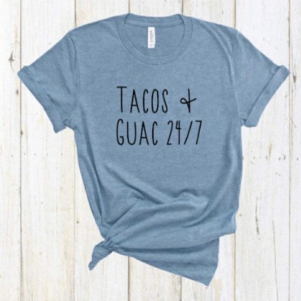 Tacos and guacamole shirt